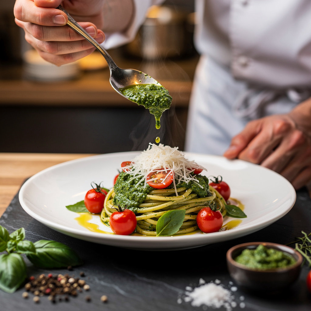 Pesto Italian Craft Kitchen San Diego chef's special dish featuring seasonal Italian cuisine in San Diego